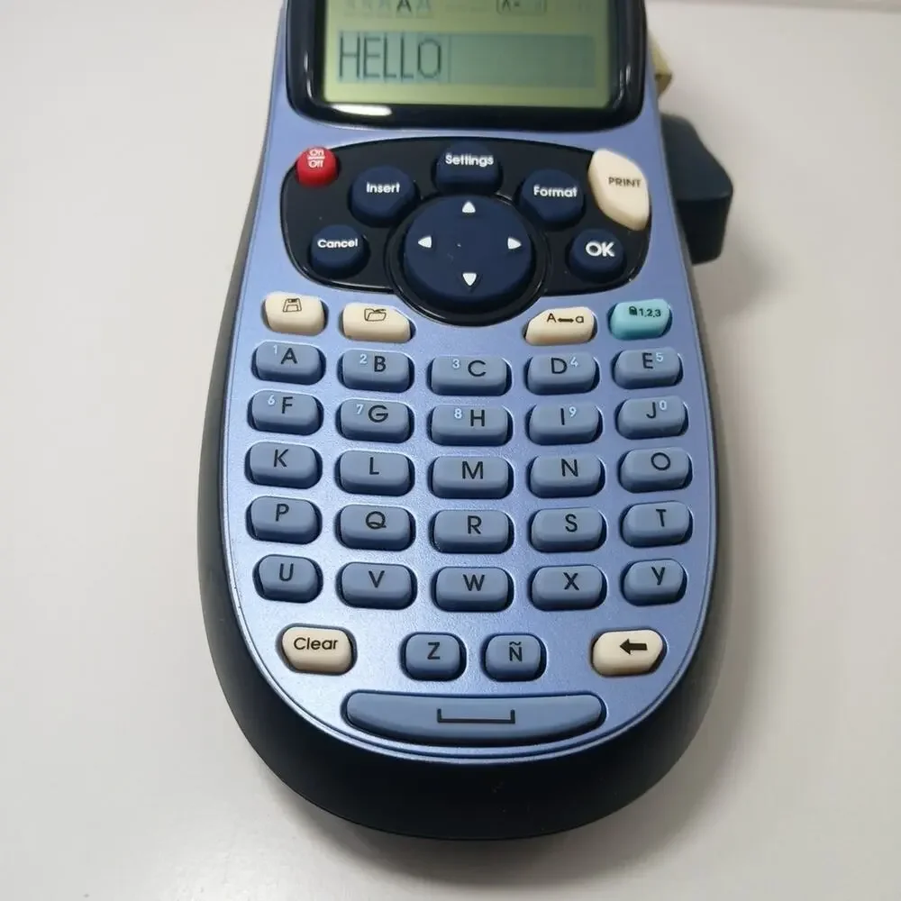 Dymo LetraTag Label Maker LT-100H Handheld Blue